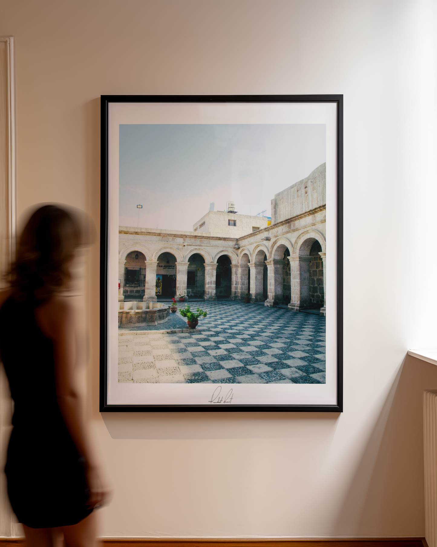 CHECKERED COURTYARD - Professional, Photography Print