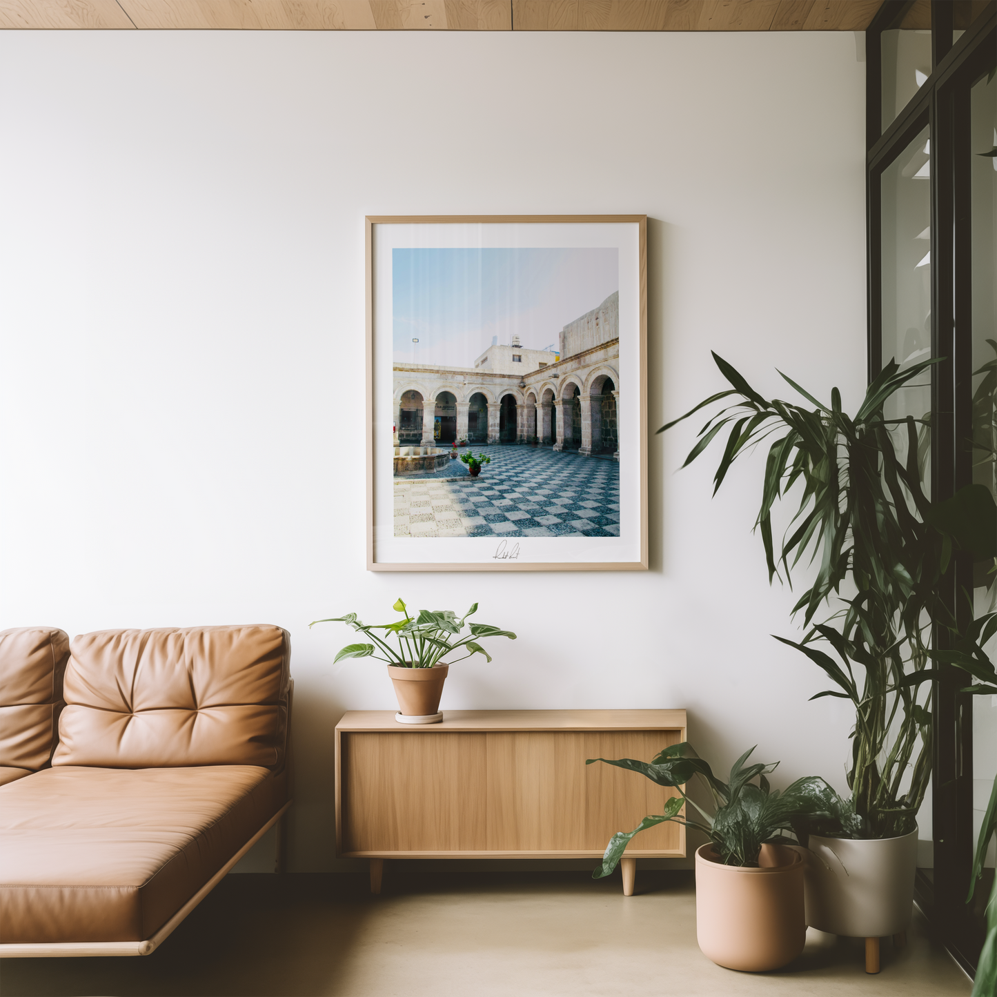 CHECKERED COURTYARD - Professional, Photography Print