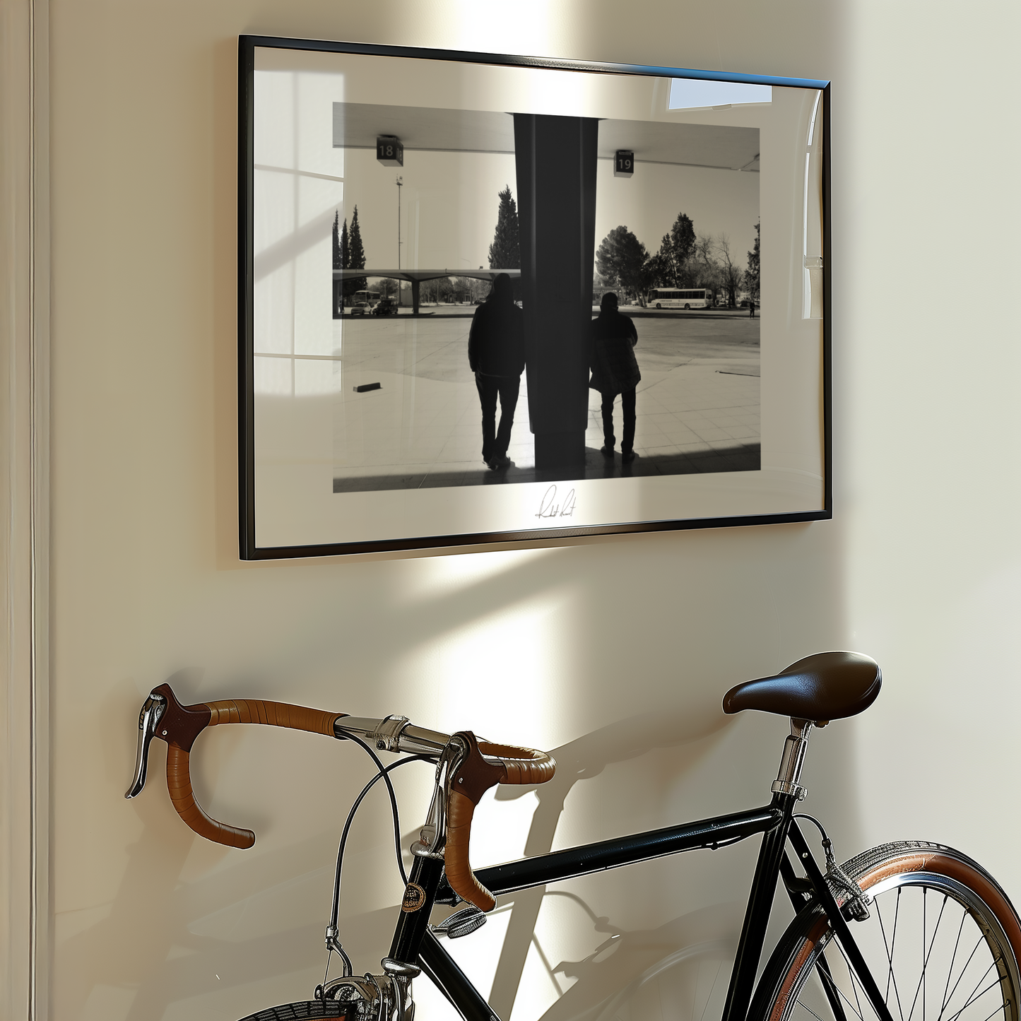 THE BUS STOP SILHOUETTE - Professional, Photography Print