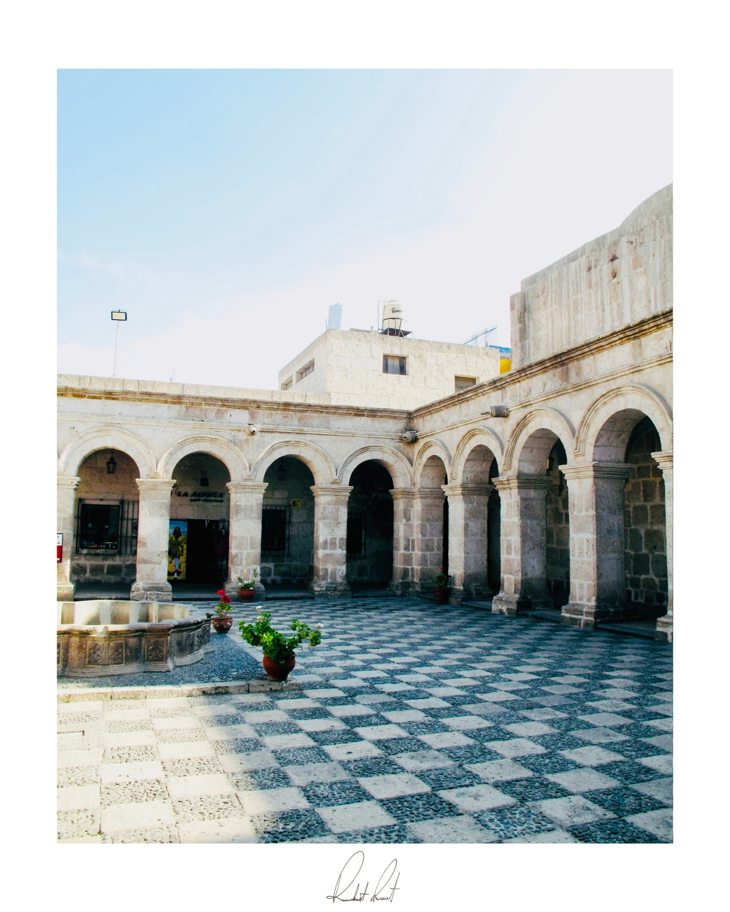 CHECKERED COURTYARD - Professional, Photography Print