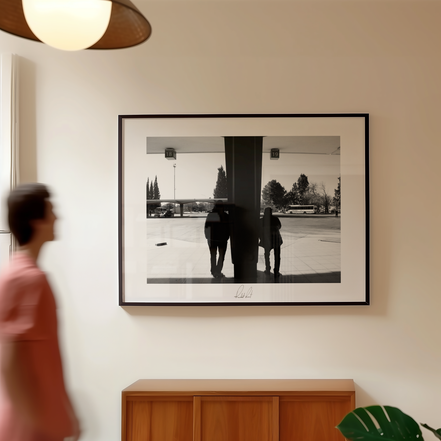 THE BUS STOP SILHOUETTE - Professional, Photography Print