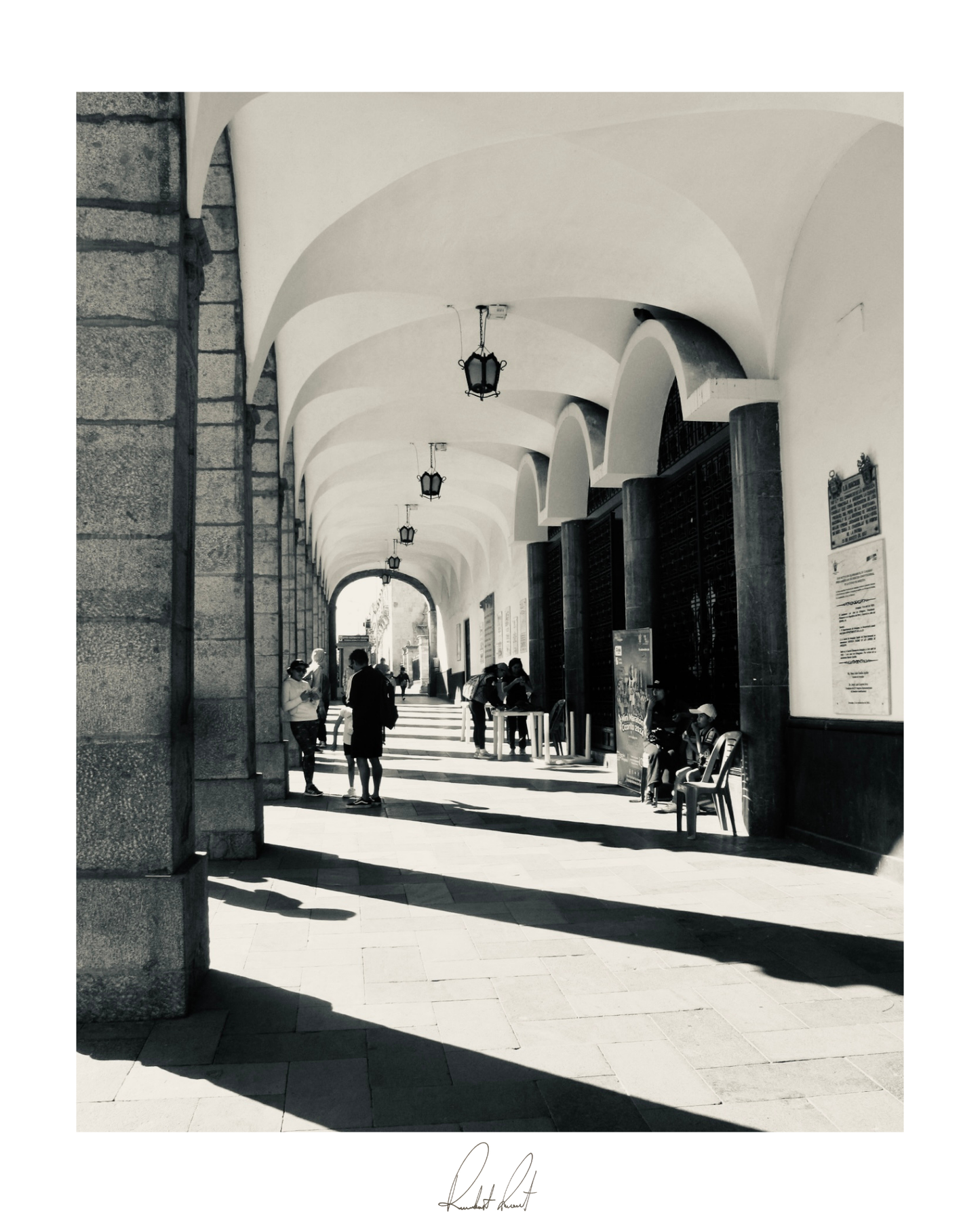 WALKING THROUGH SHADOWS - Professional Photography Print