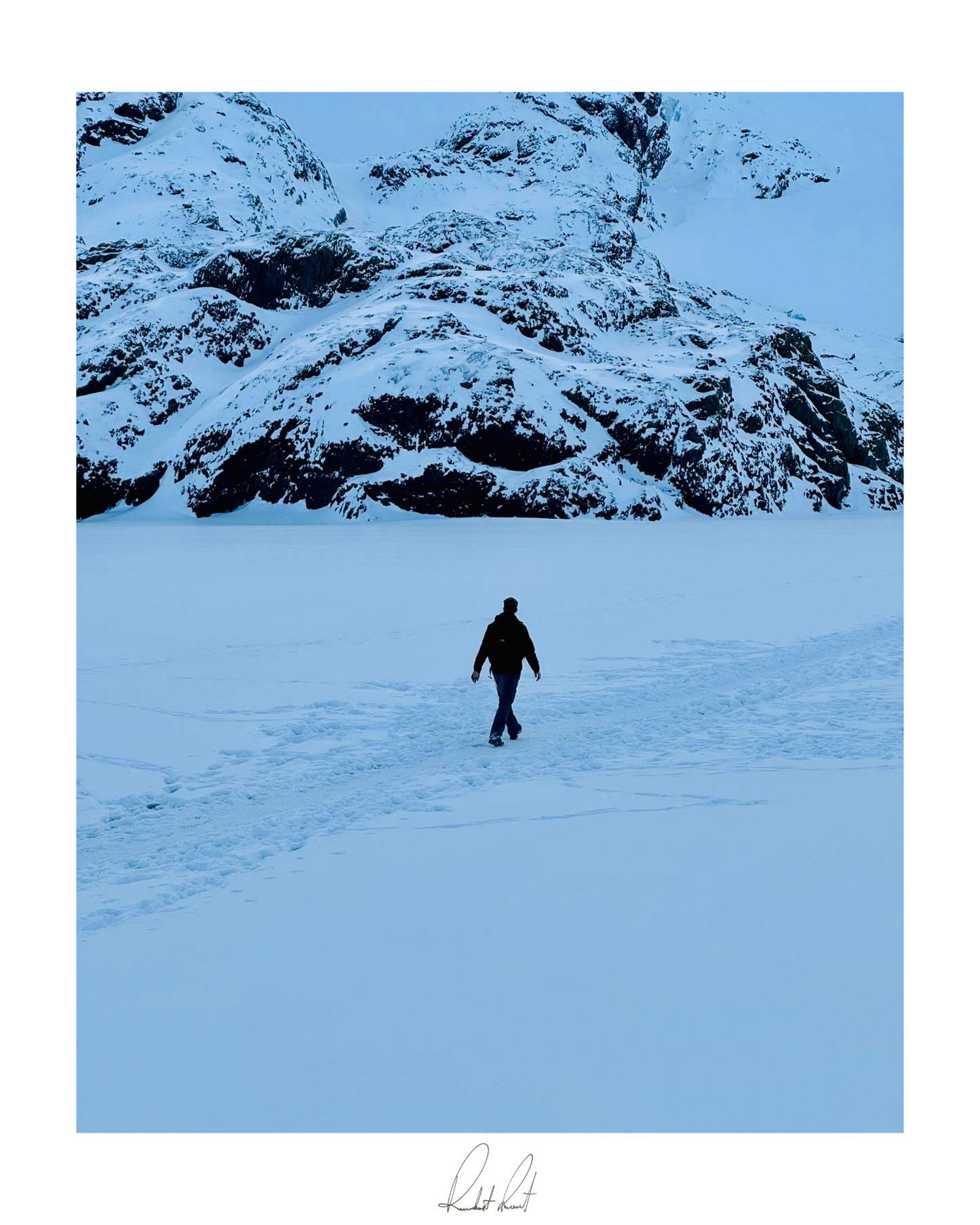THE SNOW SILHOUETTE - Professional Photography Print